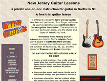 Tablet Screenshot of newjerseyguitarlessons.com